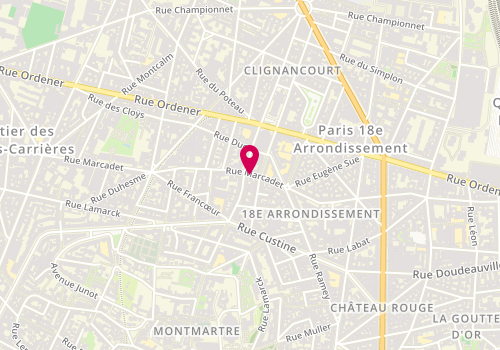 Plan de Bar A Soleil, 101 Rue Marcadet, 75018 Paris