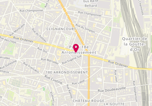 Plan de Beauté Indienne, 87 Rue Ordener, 75018 Paris