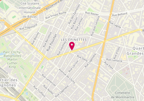 Plan de Trois Soeurs, 29 Rue Guy Môquet, 75017 Paris