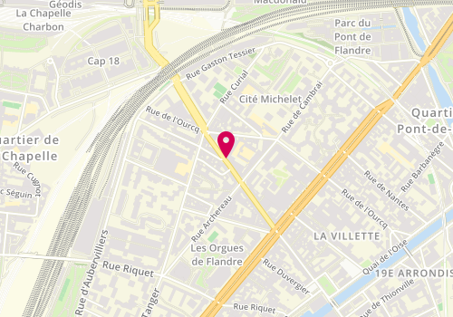 Plan de Ora Institut Paris, 220 Rue de Crimée, 75019 Paris