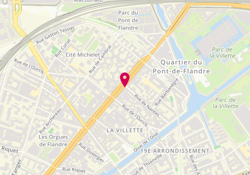 Plan de Body Minute, 130 avenue de Flandre, 75019 Paris