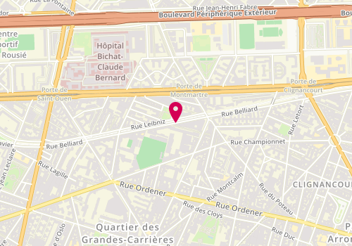 Plan de Bijoux Noir Bien Etre, 123 Rue Belliard, 75018 Paris