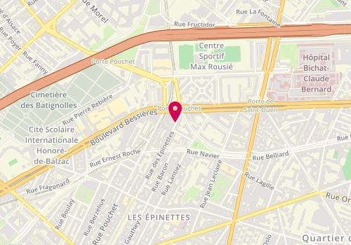 Plan de Borie Beaute, 59 Rue des Epinettes, 75017 Paris