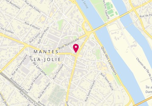 Plan de JING JING BEAUTE massage Mantes la Jolie, 36 Rue Thiers, 78200 Mantes-la-Jolie