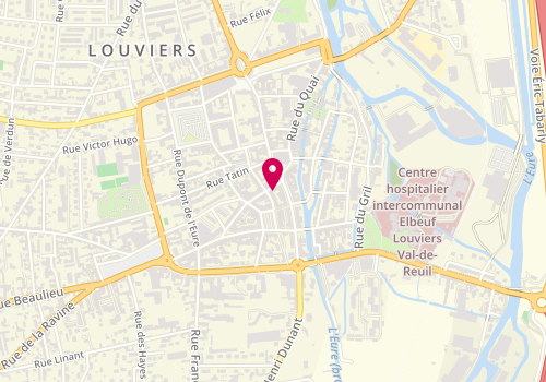 Plan de Jérémie Centre de Beauté Louviers, 8 Rue du Matrey, 27400 Louviers