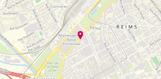 Plan de DermoLab Reims - Maquillage permanent Reims, 9 Bis Boulevard du Général Leclerc 3ème Étage - Porte C, 51100 Reims