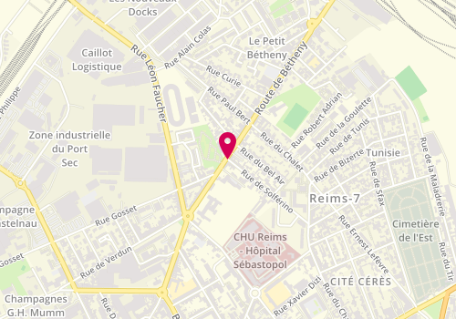 Plan de L'Instant Présent Reims, 48 Rue de Bétheny, 51100 Reims