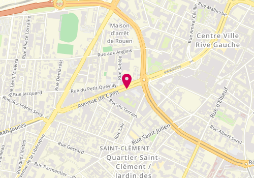 Plan de D'O Détente d'Orient, 19 avenue de Caen, 76100 Rouen