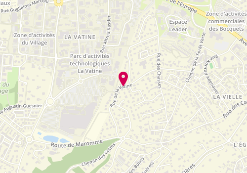 Plan de Centre de Beaute Yves Rocher, Zone Activité de la Vatine, 76130 Mont-Saint-Aignan