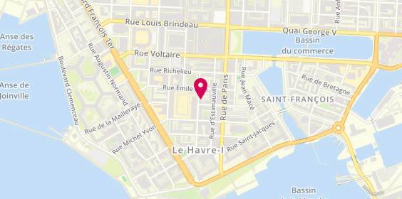 Plan de Nathalie Esthétique, 62 Rue Jules Masurier, 76600 Le Havre