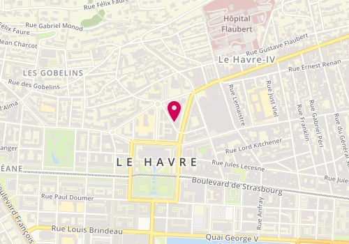 Plan de Nocibé, 15 avenue René Coty, 76600 Le Havre