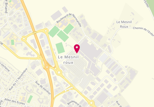 Plan de Centre de Beaute Yves Rocher, Carrefour
Centre Comm du Mesnil Roux, 76360 Barentin