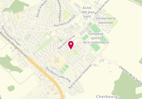 Plan de Centre de beauté Yves Rocher, Route Nationale Route Nationale 13, 50470 Cherbourg-en-Cotentin