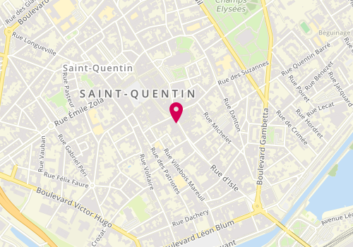 Plan de Nocibé, 14 Rue d'Isle, 02100 Saint-Quentin