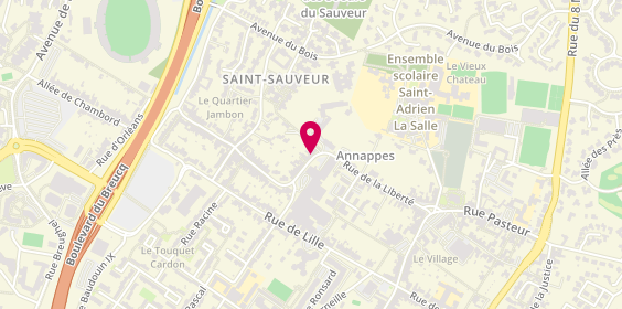 Plan de Agence YOU Relooking, 76 Rue de la Liberté, 59650 Villeneuve-d'Ascq