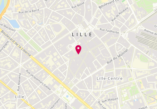 Plan de Esthetique Center, 28 Rue des Fossés, 59800 Lille